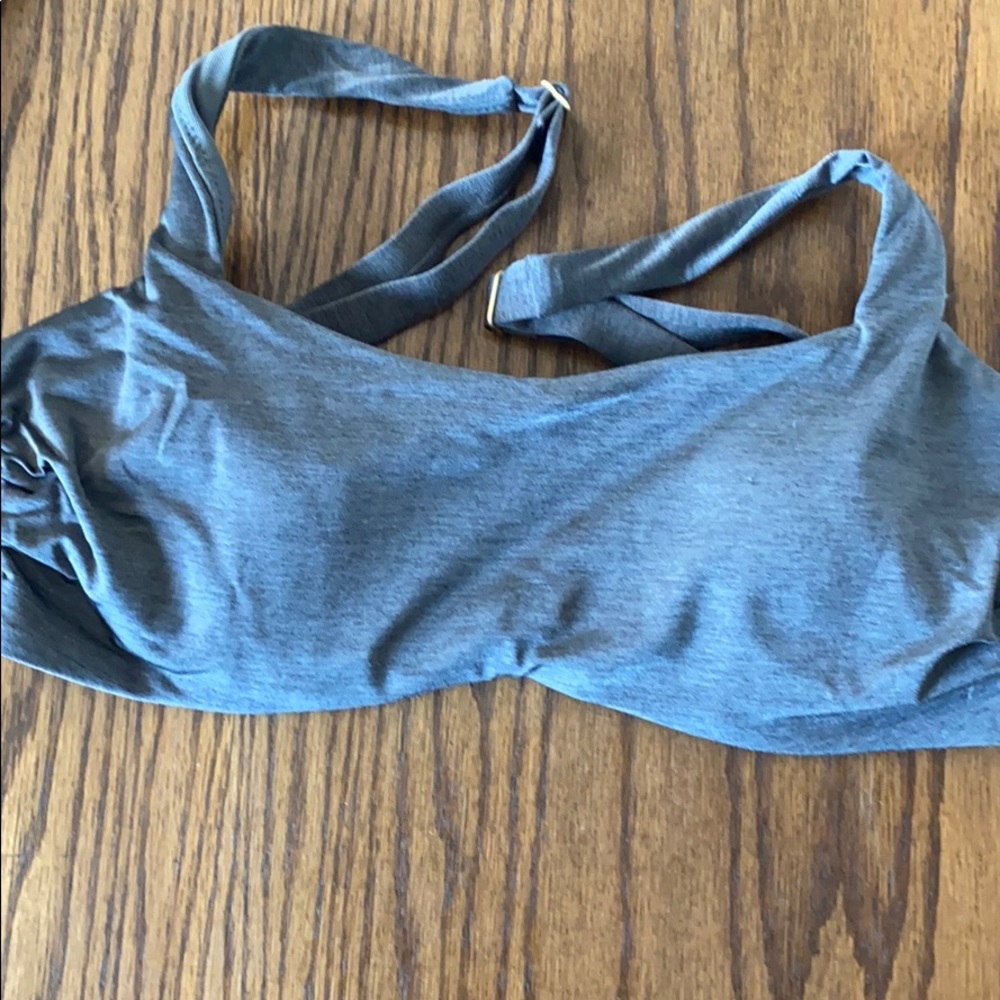 Athleta swim top size 32B/C. Grey heathered